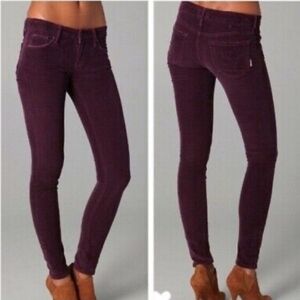 Mother Looker Corduroy crop jeans size 28